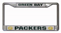 NFL Green Bay Packers Chrome Licensed Plate Frame