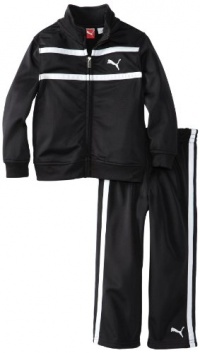 Puma - Kids Boys 2-7 Logo Tricot Set, Black, 7 Puma - Kids Boys 2-7 Logo Tricot Set, Black, 7