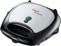 T-fal SW6100004 EZ Clean Sandwich and Waffle Maker, Silver T-fal SW6100004 EZ Clean Sandwich and Waffle Maker, Silver