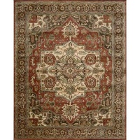 Nourison Rugs Jaipur Collection JA36 Red Rectangle 5'6 x 8'6 Area Rug Nourison Rugs Jaipur Collection JA36 Red Rectangle 5'6 x 8'6 Area Rug