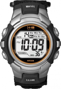 Timex Men's T5K455 1440 Sport Silver and Black Case with Black Fastwrap Digital Watch Timex Men's T5K455 1440 Sport Silver and Black Case with Black Fastwrap Digital Watch