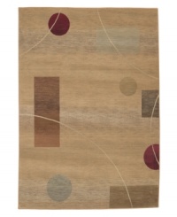 Talking geometry. This contemporary look composed of 36 colors ranging from rich sage to deep, dark burgundy with a neutral base adding intrigue to any room. The Generations Collection is cross-woven in stain-resistant polypropylene for long wearing quality. Talking geometry. This contemporary look composed of 36 colors ranging from rich sage to deep, dark burgundy with a neutral base adding intrigue to any room. The Generations Collection is cross-woven in stain-resistant polypropylene for long wearing quality.