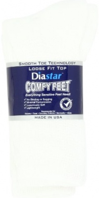 Diastar Comfy Feet Diabetic Socks, White, 10-13, 3 pack Diastar Comfy Feet Diabetic Socks, White, 10-13, 3 pack