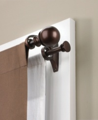 Accent your windows in coordinating style with the Diverge holdback, that boasts the same classic look as the Diverge double rod. Accent your windows in coordinating style with the Diverge holdback, that boasts the same classic look as the Diverge double rod.