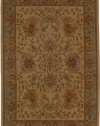 Area Rug 3x5 Rectangle Traditional Beige-Celadon Blue Color - Karastan Bellingham Collection