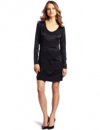 D.E.P.T. Women's Satin Long Sleeve Dress D.E.P.T. Women's Satin Long Sleeve Dress