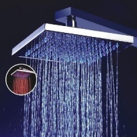 LightInTheBox 8 Inch Single Function Temperature Sensitive Rainfall LED Shower Head, Chrome LightInTheBox 8 Inch Single Function Temperature Sensitive Rainfall LED Shower Head, Chrome