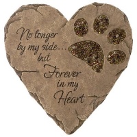BEADWORK GARDEN STEPPING STONE - PET FOOTPRINT BEADWORK GARDEN STEPPING STONE - PET FOOTPRINT