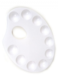 Loew Cornell Artist Style Palette 10 wells oval palette Loew Cornell Artist Style Palette 10 wells oval palette