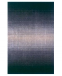 Midnight blacks and blues are imparted with shimmering effect on this arresting area rug from Momeni. Hand-loomed of wool in India, the Metro rug offers a fresh, contemporary look for today's fashionable interiors. Midnight blacks and blues are imparted with shimmering effect on this arresting area rug from Momeni. Hand-loomed of wool in India, the Metro rug offers a fresh, contemporary look for today's fashionable interiors.