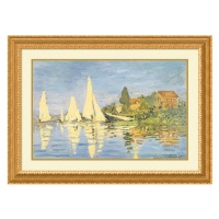 Boating at Argenteuil, 1872 by Claude Monet, Framed Print Art - 25.7 x 35.2 Boating at Argenteuil, 1872 by Claude Monet, Framed Print Art - 25.7 x 35.2