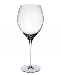 Elegance on a grand scale. This Allegorie Premium wine glass from Villeroy & Boch complements any table with a generously proportioned, thoroughly graceful silhouette for Bordeaux Grand Cru. Elegance on a grand scale. This Allegorie Premium wine glass from Villeroy & Boch complements any table with a generously proportioned, thoroughly graceful silhouette for Bordeaux Grand Cru.