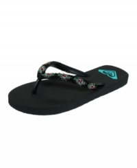 Be a Bahama mama. Embellished with colorful beading, the comfy Bahama Beads sandals by Roxy are here to make your season the best one yet. Be a Bahama mama. Embellished with colorful beading, the comfy Bahama Beads sandals by Roxy are here to make your season the best one yet.