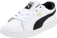 PUMA Clyde Leather Lace-Up Sneaker (Toddler),White/Black,9 M US Toddler PUMA Clyde Leather Lace-Up Sneaker (Toddler),White/Black,9 M US Toddler