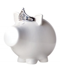 Fit for a princess, this pretty Oinks! piggy bank is crowned with a silver tiara, inspiring kids and adults alike to save their riches. From Salt&Pepper, a brand synonymous with fresh, contemporary home design. (Clearance) Fit for a princess, this pretty Oinks! piggy bank is crowned with a silver tiara, inspiring kids and adults alike to save their riches. From Salt&Pepper, a brand synonymous with fresh, contemporary home design. (Clearance)