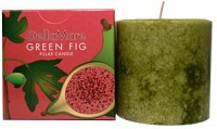 Stella Mare Green Fig Pillar 3 X 3 Inch Candle Stella Mare Green Fig Pillar 3 X 3 Inch Candle