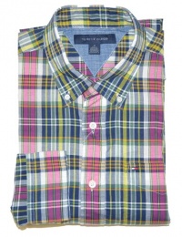 Tommy Hilfiger Men Checkered Long Sleeve Shirt Tommy Hilfiger Men Checkered Long Sleeve Shirt