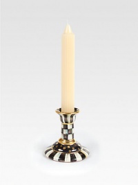 A traditional silhouette crafted in handmade and hand-painted ceramic and finished with stunning golden accents.From the Courtly Check collectionCeramic with golden lustre4½H x 4 diam.Hand washMade in USA A traditional silhouette crafted in handmade and hand-painted ceramic and finished with stunning golden accents.From the Courtly Check collectionCeramic with golden lustre4½H x 4 diam.Hand washMade in USA