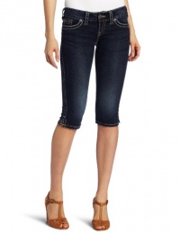 Silver Jeans Juniors Mckenzie Crop Denim Capri Silver Jeans Juniors Mckenzie Crop Denim Capri
