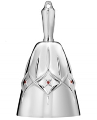 Like the beloved crystal pattern for which it's named, the Waterford Lismore bell ornament is embellished with a beautiful diamond motif replete with twinkling red accents and a polished silver sheen. Like the beloved crystal pattern for which it's named, the Waterford Lismore bell ornament is embellished with a beautiful diamond motif replete with twinkling red accents and a polished silver sheen.