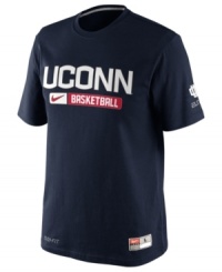 Be a part of the wave-help keep team spirit up with this Connecticut Huskies NCAA basketball t-shirt from Nike. Be a part of the wave-help keep team spirit up with this Connecticut Huskies NCAA basketball t-shirt from Nike.