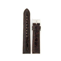 Ladies' Genuine Crocodile Watch Band Brown 18mm Watchband Built-In Spring Bars Ladies' Genuine Crocodile Watch Band Brown 18mm Watchband Built-In Spring Bars