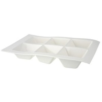 Villeroy & Boch New Wave 16 by 11-3/4-Inch 6 Part Divided Tray Villeroy & Boch New Wave 16 by 11-3/4-Inch 6 Part Divided Tray