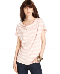 Casual cool: Seaside-inspired stripes adorn this top from DKNY Jeans for a fresh take on everyday style. Casual cool: Seaside-inspired stripes adorn this top from DKNY Jeans for a fresh take on everyday style.