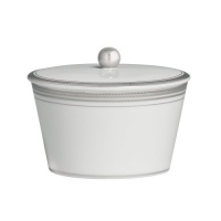 Monique Lhuillier for Royal Doulton Platine Covered Sugar Bowl, 12-Ounce Monique Lhuillier for Royal Doulton Platine Covered Sugar Bowl, 12-Ounce