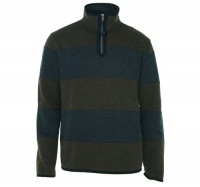 Nautica Men's One-Fourth Rugby Stripe Fleece Nautica Men's One-Fourth Rugby Stripe Fleece