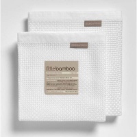Little Bamboo Viscose Baby Blanket-Crib, White Little Bamboo Viscose Baby Blanket-Crib, White
