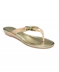 Walk away in style. Marc Fisher Diamonte thong sandals feature a intricate jewel accents on the side strap. A Macy's Exclusive. Walk away in style. Marc Fisher Diamonte thong sandals feature a intricate jewel accents on the side strap. A Macy's Exclusive.
