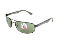 Ray-Ban Ray Ban Sunglasses RB 3445 RB3445 00658 Metal Black Grey Green polarised Ray-Ban Ray Ban Sunglasses RB 3445 RB3445 00658 Metal Black Grey Green polarised