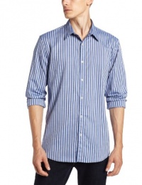 DKNY Jeans Men's Long Sleeve Wide Stripe Shirt DKNY Jeans Men's Long Sleeve Wide Stripe Shirt