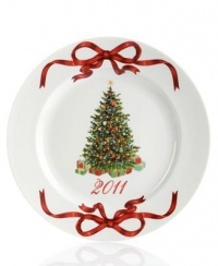 Martha Stewart Collection Dinnerware, Holiday Garden 2011 Tree Plate Martha Stewart Collection Dinnerware, Holiday Garden 2011 Tree Plate