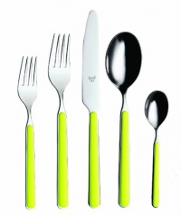 Mepra Fantasia Cutlery 5 Piece Place Setting Lime Mepra Fantasia Cutlery 5 Piece Place Setting Lime