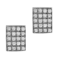 Stunning Sterling Silver Cubic Zirconia Earrings B/New