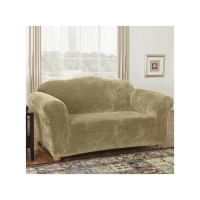 Sure Fit Stretch Royal Diamond 1-Piece Sofa Slipcover, Gold Sure Fit Stretch Royal Diamond 1-Piece Sofa Slipcover, Gold