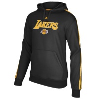 NBA Los Angeles Lakers Black Three Stripe Hoodie