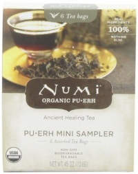 Numi Organic Tea Mini Pu-Erh Sampler, 6 Count Numi Organic Tea Mini Pu-Erh Sampler, 6 Count
