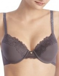 Natori Women's Hidden Glamour Bra, Gunmetal, 34C Natori Women's Hidden Glamour Bra, Gunmetal, 34C