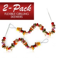 Fire Wire Stainless Steel Flexible Grilling Skewer, Set of 2 Fire Wire Stainless Steel Flexible Grilling Skewer, Set of 2