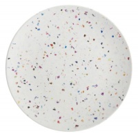 Zak Designs Confetti Melamine Salad Plates, 9-Inch, White, Set of 6 Zak Designs Confetti Melamine Salad Plates, 9-Inch, White, Set of 6