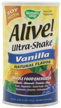 Nature's Way Alive! Soy Shake, Vanilla, 1.3 Pound Nature's Way Alive! Soy Shake, Vanilla, 1.3 Pound