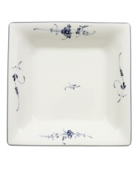 First introduced in 1768, the Vieux Luxembourg pattern is truly timeless. Dainty sprays of dark blue flowers adorn this creamy white collection for a charming tabletop that will captivate guests for years to come. First introduced in 1768, the Vieux Luxembourg pattern is truly timeless. Dainty sprays of dark blue flowers adorn this creamy white collection for a charming tabletop that will captivate guests for years to come.