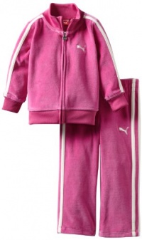 Puma - Kids Girls 2-6X Toddler Velour Set, Rose Violet Pink, 4T