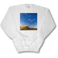 Snow Geese bird, Bosque Del Apache, New Mexico - US32 AJE0006 - Adam Jones - Adult SweatShirt Medium Snow Geese bird, Bosque Del Apache, New Mexico - US32 AJE0006 - Adam Jones - Adult SweatShirt Medium