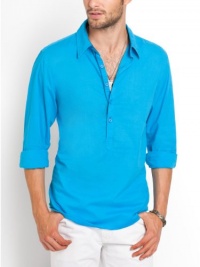 GUESS Jake Popover Shirt in Logan Regular Fit GUESS Jake Popover Shirt in Logan Regular Fit