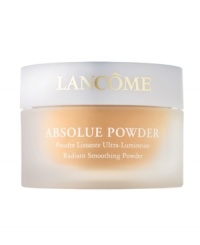 See the Radiance: Skin is even-toned and looks absolutely luminous.Innovative Color Clarity™ technology, with soft-focus micro sparkles, optimizes the effects of light and diminishes the appearance of imperfections for a naturally even and glowing complexion. The unique formula comforts skin and reduces tightening and drying. Skin is wrapped in a luxuriously soft powder veil. The delicate, micro-fine texture doesn't cake or settle into fine lines. Result: Skin that looks ultra smooth and absolutely radiant. See the Radiance: Skin is even-toned and looks absolutely luminous.Innovative Color Clarity™ technology, with soft-focus micro sparkles, optimizes the effects of light and diminishes the appearance of imperfections for a naturally even and glowing complexion. The unique formula comforts skin and reduces tightening and drying. Skin is wrapped in a luxuriously soft powder veil. The delicate, micro-fine texture doesn't cake or settle into fine lines. Result: Skin that looks ultra smooth and absolutely radiant.