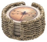 Seagrass Round Holder for Thirstystone Sandstone Coasters Seagrass Round Holder for Thirstystone Sandstone Coasters